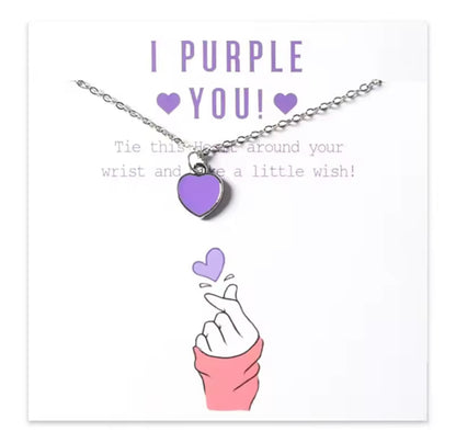 BTS I Purple You Necklace / Kolye