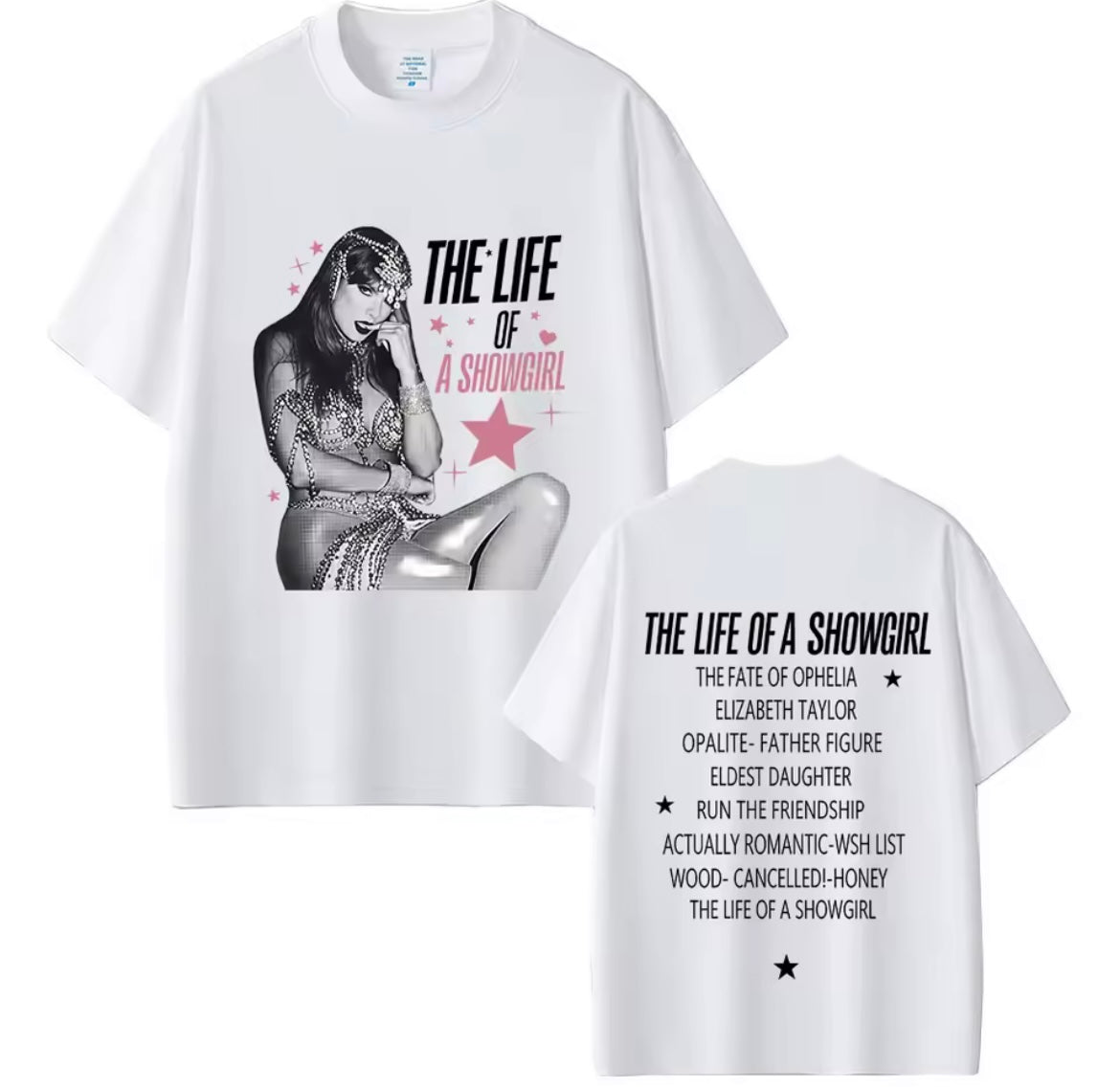 Taylor The Life Of A Showgirl Album T-shirt Tee | Taylor The Life Of A Show Girl Albüm Tişört