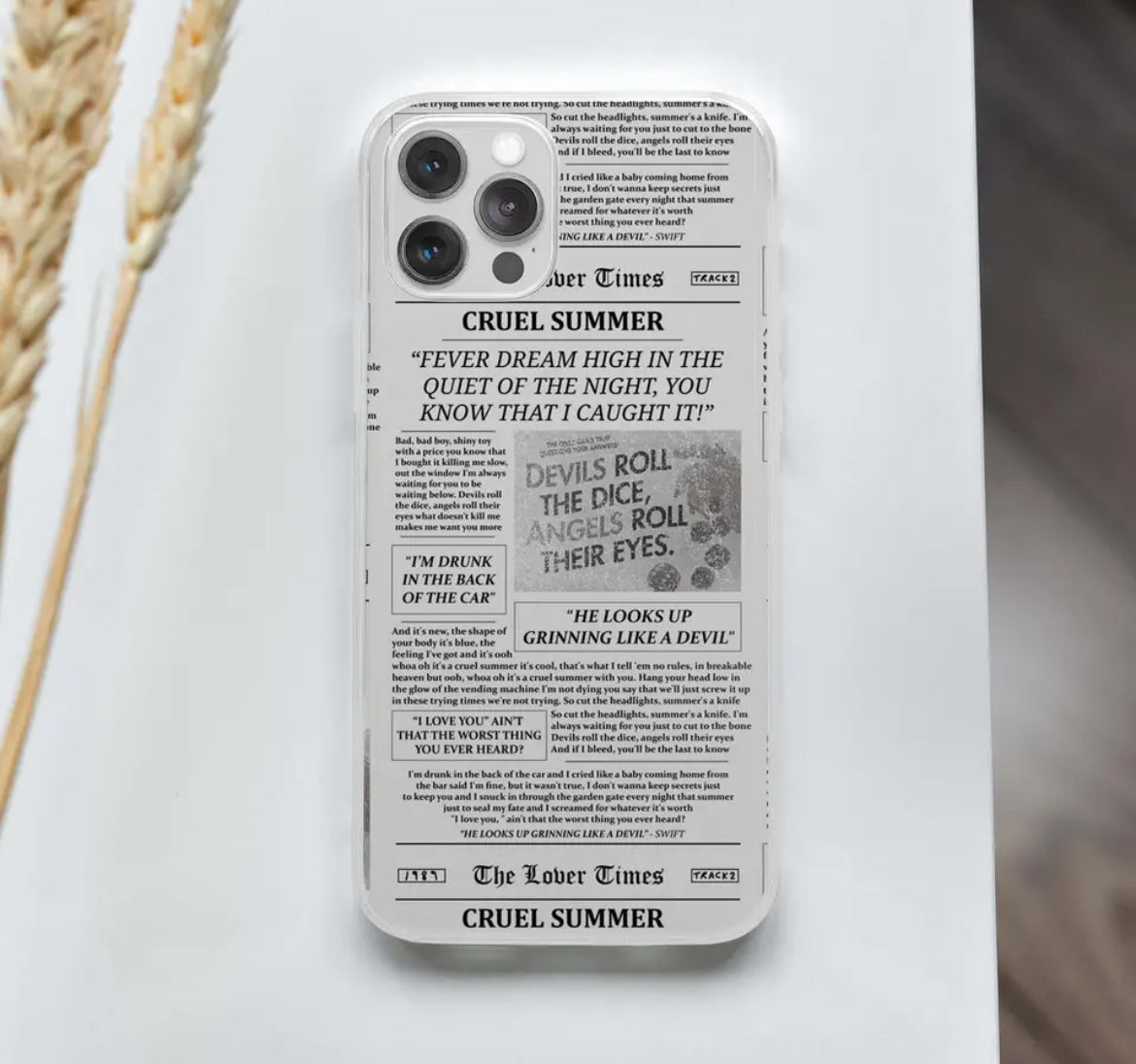 Taylor Gazete Görünümlü Telefon Kılıfları