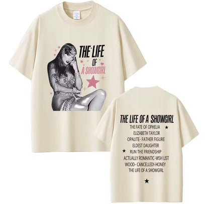 Taylor The Life Of A Showgirl Album T-shirt Tee | Taylor The Life Of A Show Girl Albüm Tişört