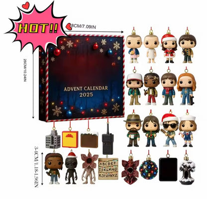 Stranger Things Advent Calendar Christmas Tree Ornaments Set 2025 | Stranger Things Noel Ağacı Süsleri Seti
