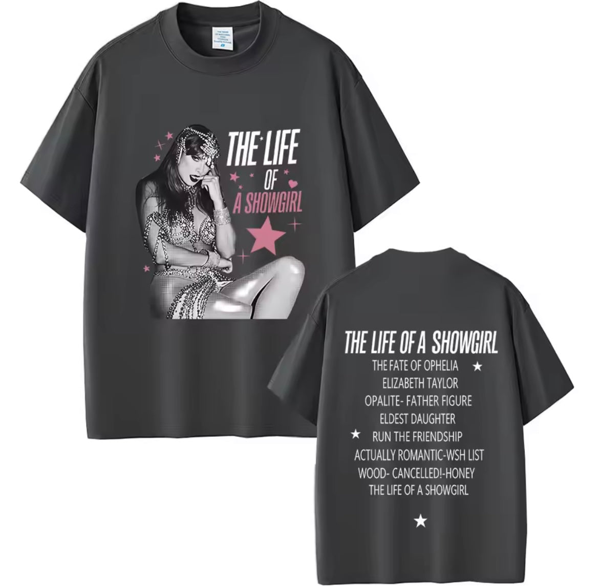 Taylor The Life Of A Showgirl Album T-shirt Tee | Taylor The Life Of A Show Girl Albüm Tişört