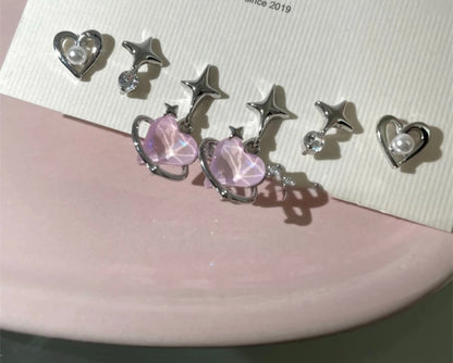 Pembe Kristal Küpe