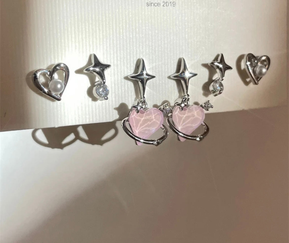 Pembe Kristal Küpe